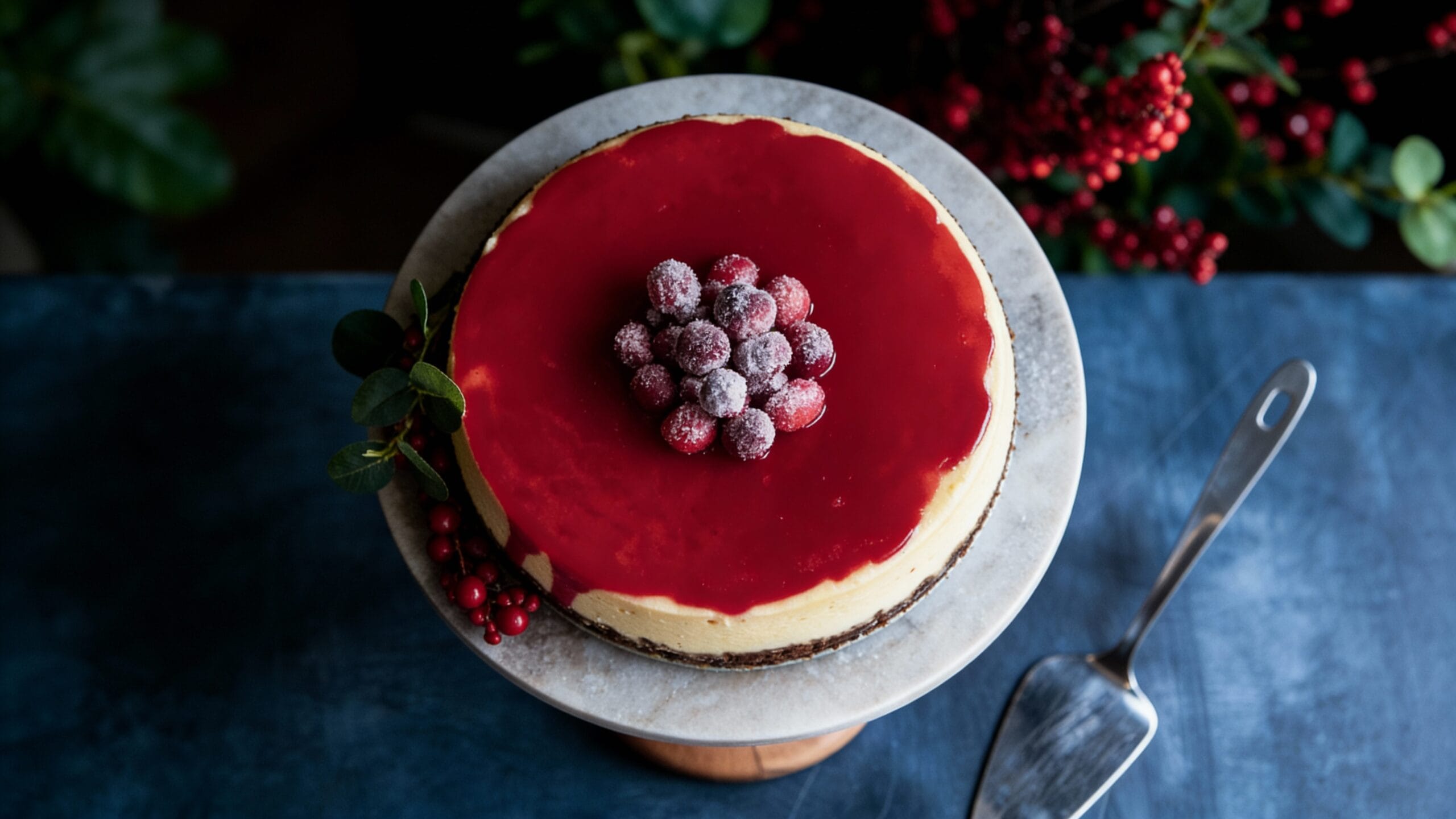 Cranberry Orange Cheesecake