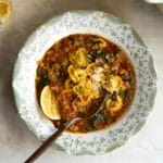 Curried Tomato Tortellini Soup