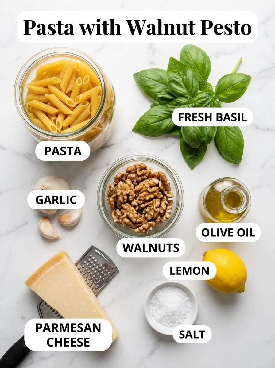 Hearty Pasta with Walnut Pesto Recipe Everything You Need for Fresh Pasta with Walnut Pesto