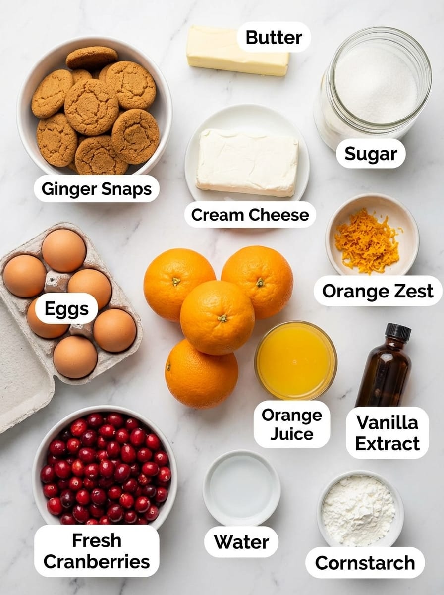 Everything You Need for Perfect Cranberry Orange Cheesecake