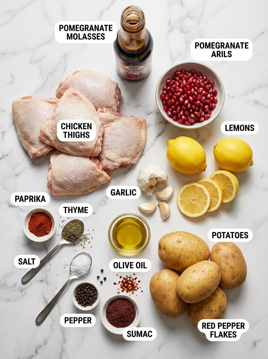 Everything You Need for Perfect Pomegranate Roasted Chicken Thighs
