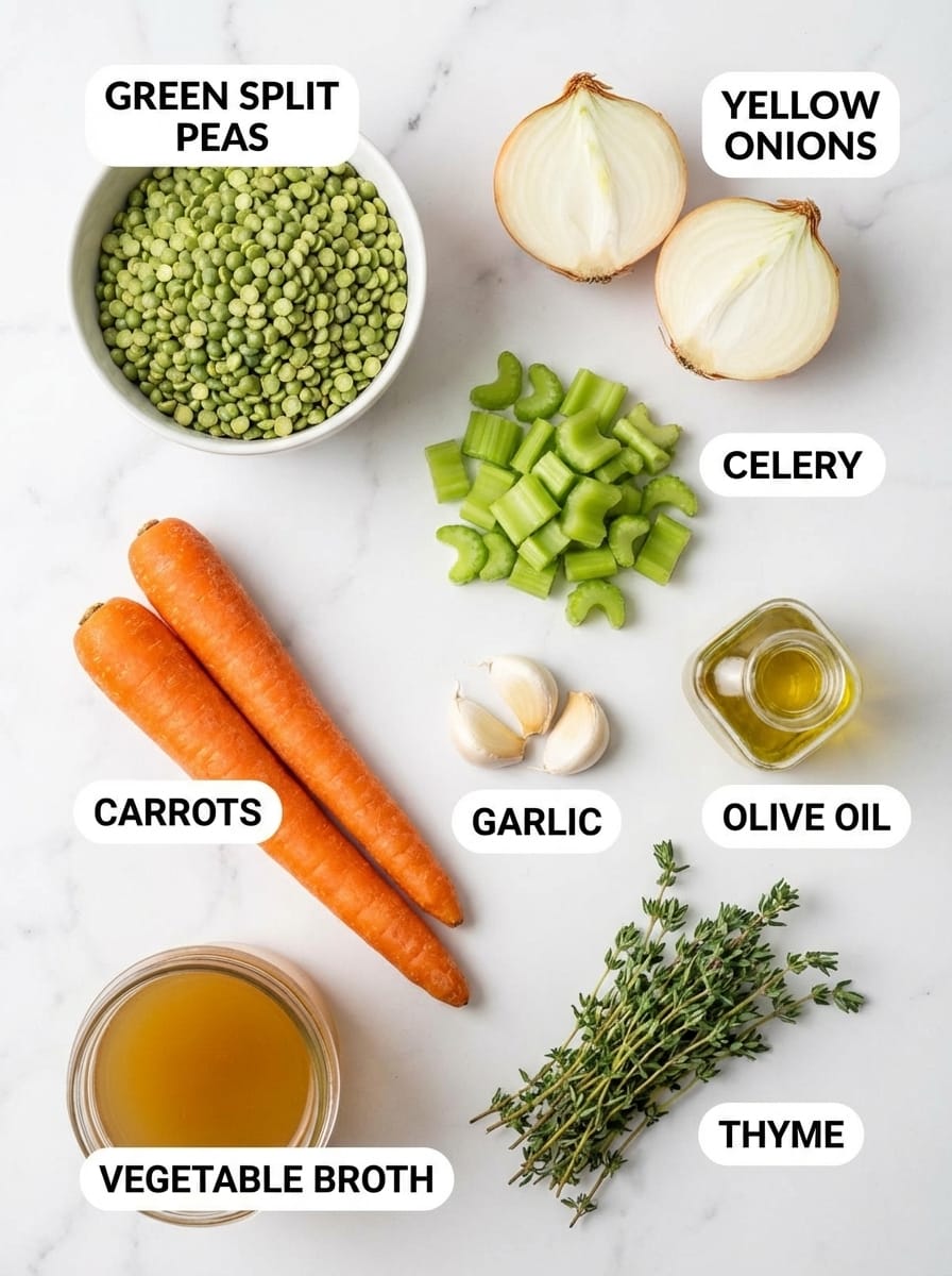Everything You Need for Perfect Vegetarian Split Pea Soup