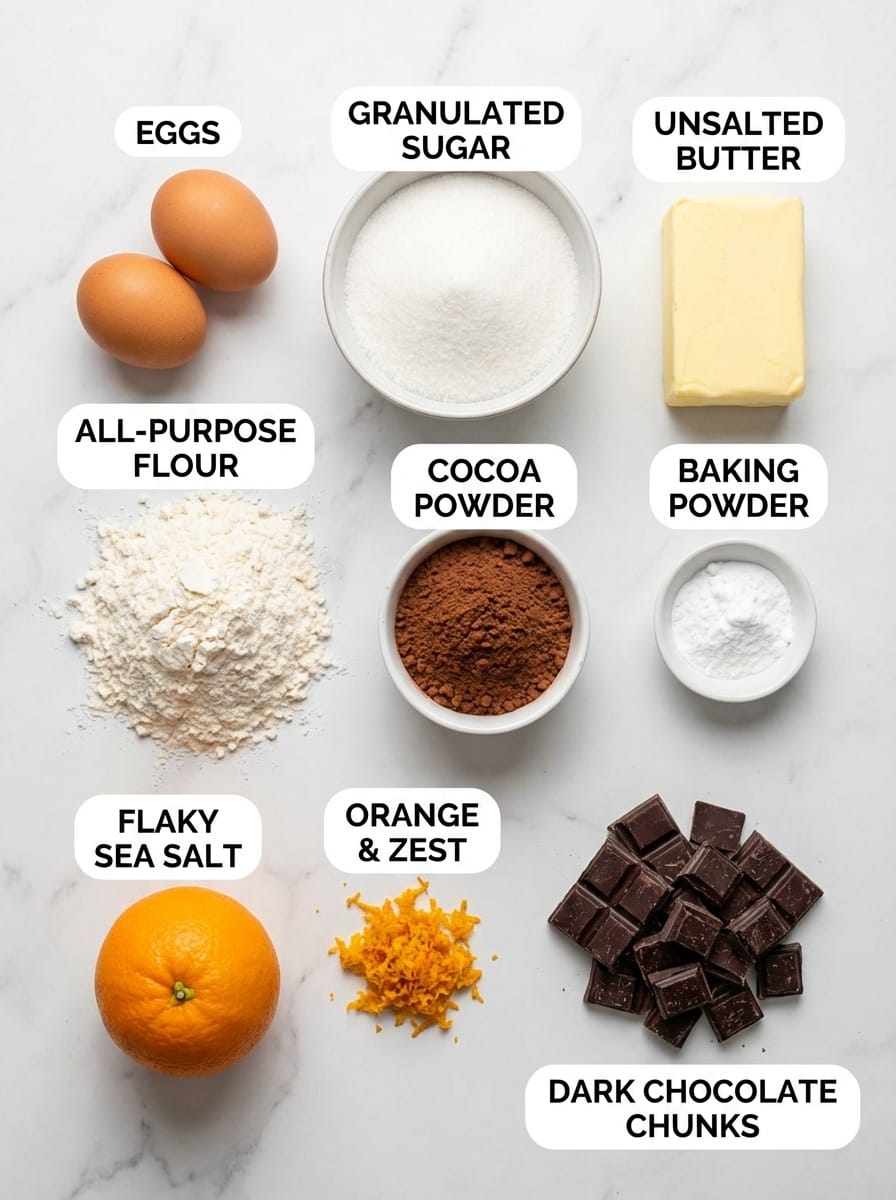 Gathering Your Chocolate Orange Madeleines Ingredients