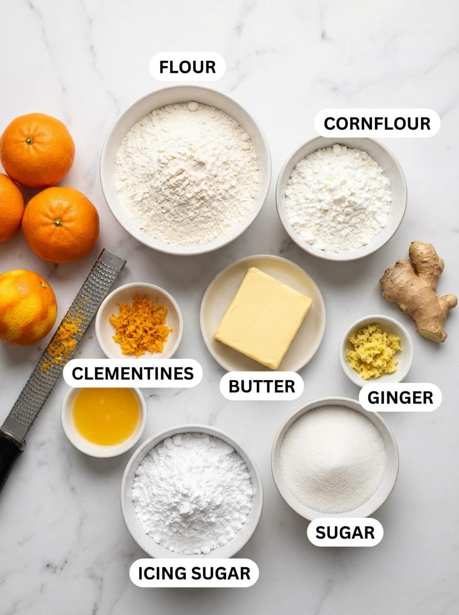 Gathering Your Clementine viennese whirls Ingredients