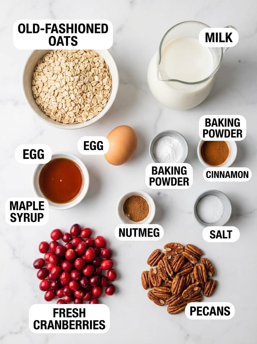 Gathering Your Cranberry Oatmeal Bake Ingredients