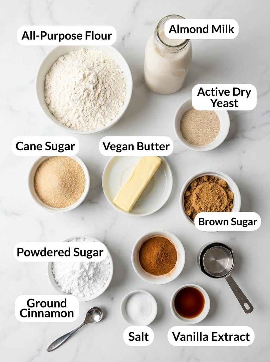 Gathering Your Vegan Cinnamon Rolls Ingredients