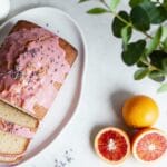 Glazed Blood Orange and Lavender Loaf
