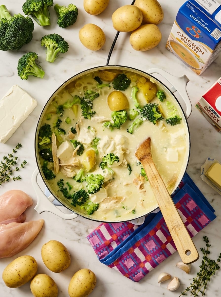 Hearty loaded broccoli chicken soup Recipe How I Like to Serve This Loaded Broccoli Chicken Soup