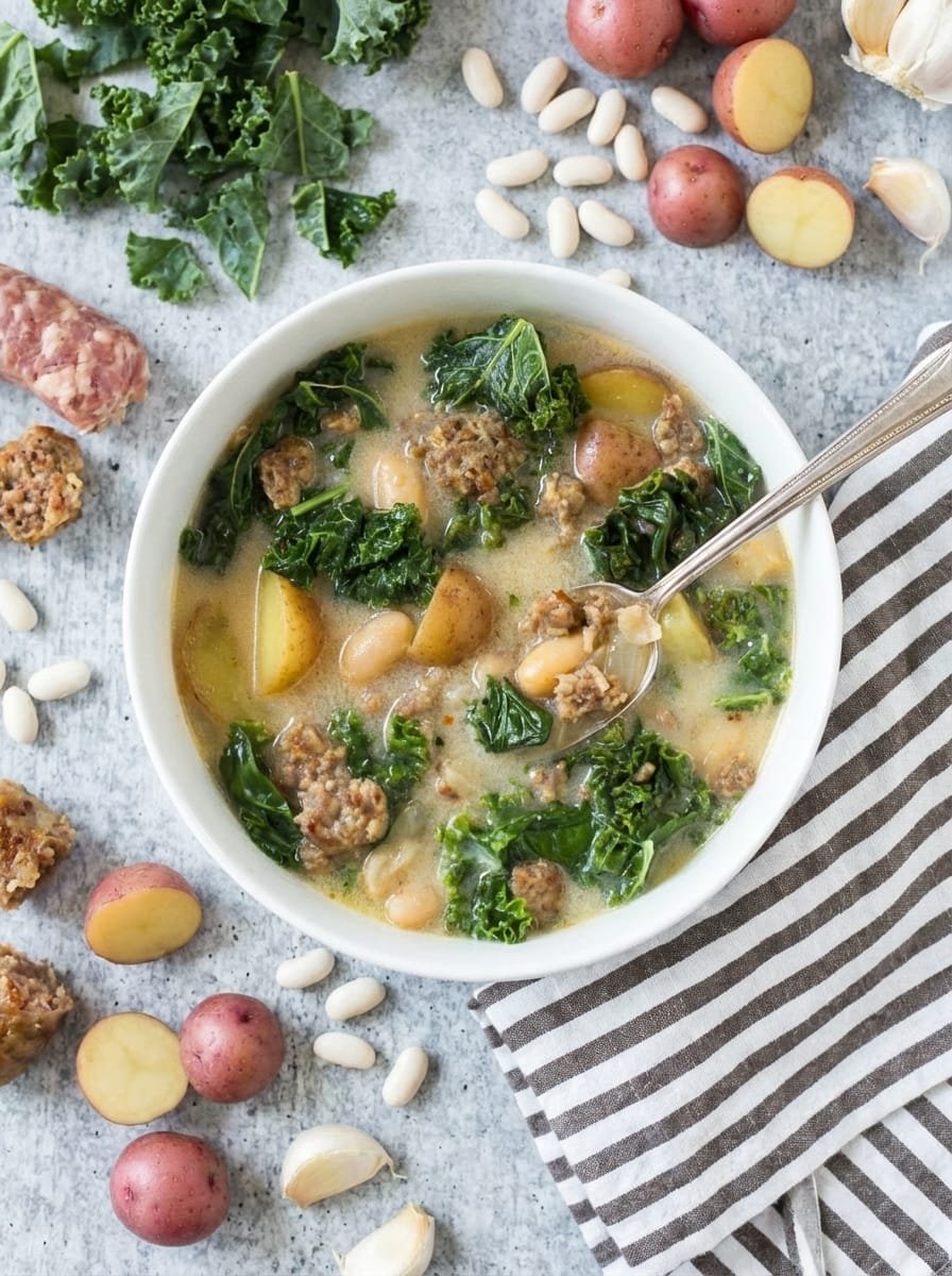 How to Serve This Sausage and Kale Soup