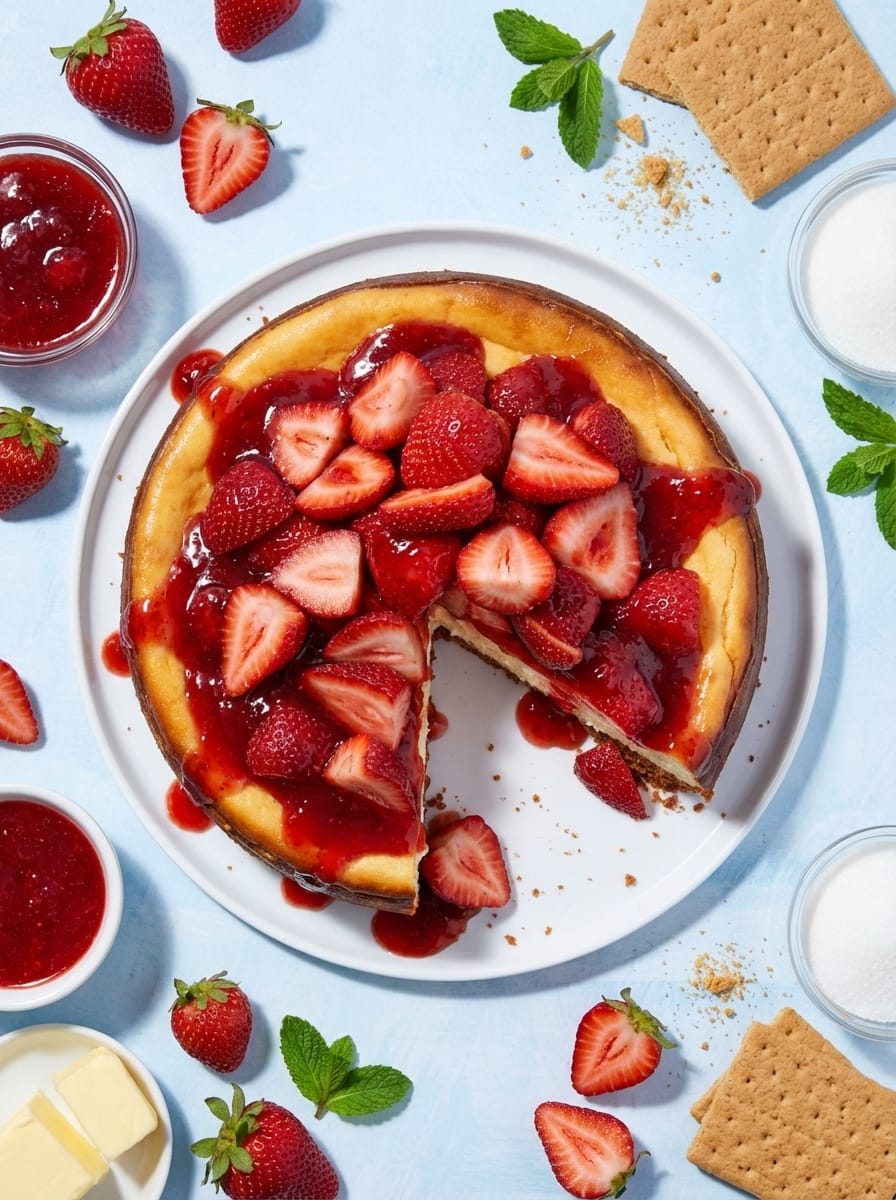 How to Serve This Strawberry Cheesecake