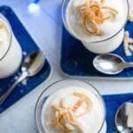 Iced clementine possets