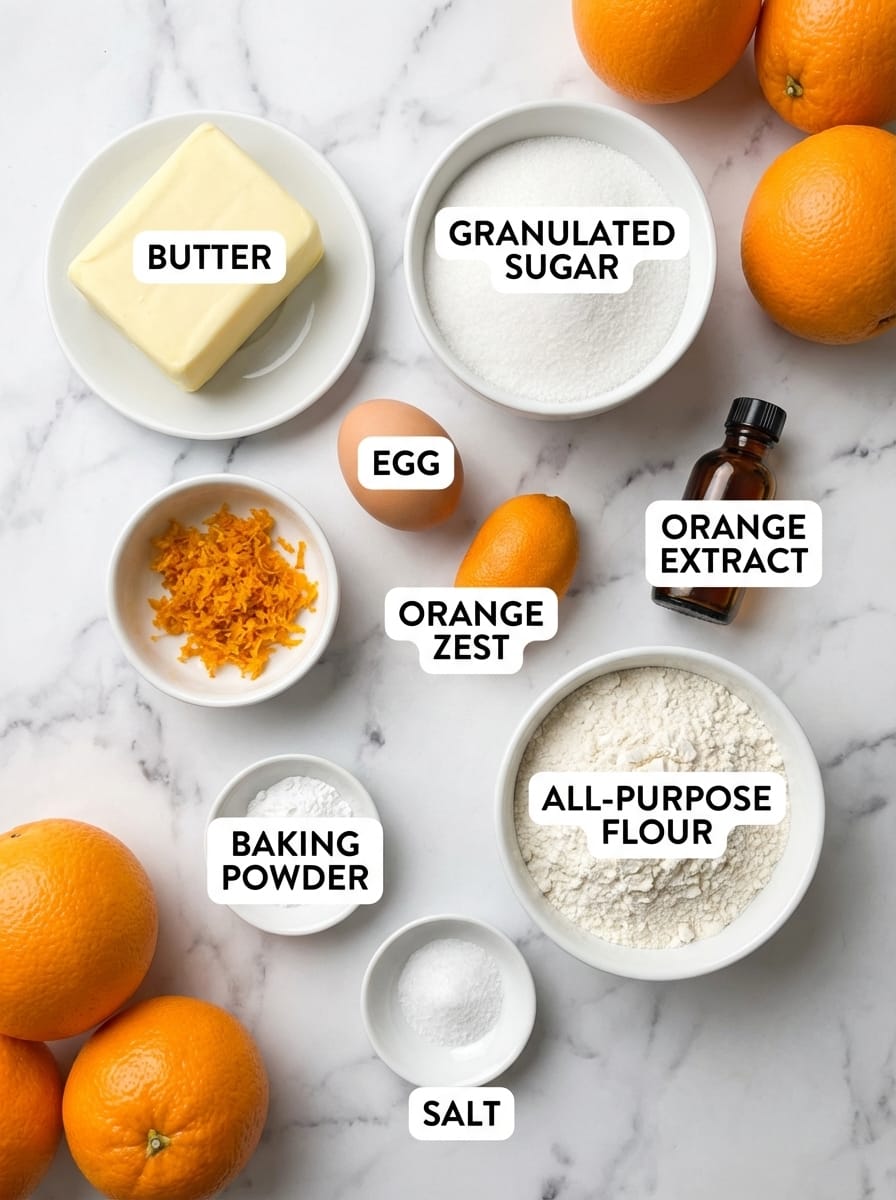 Ingredients You'll Need for Orange Sugar Cookies