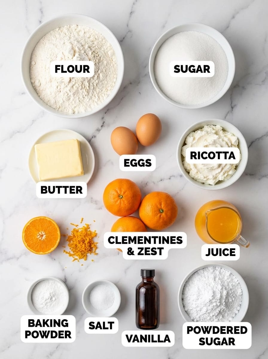 Italian Clementine Cookies Ingredients