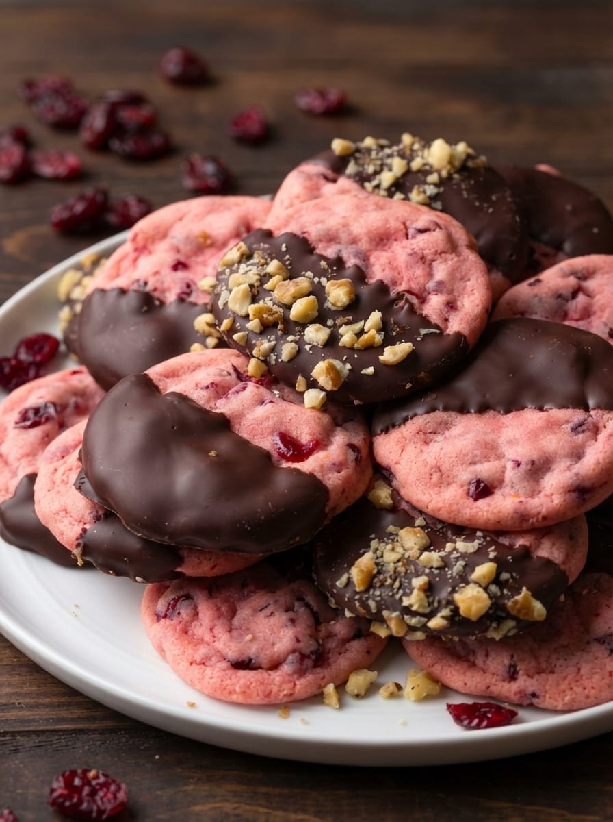 My Method for Chocolate Dipped Cranberry Cookies