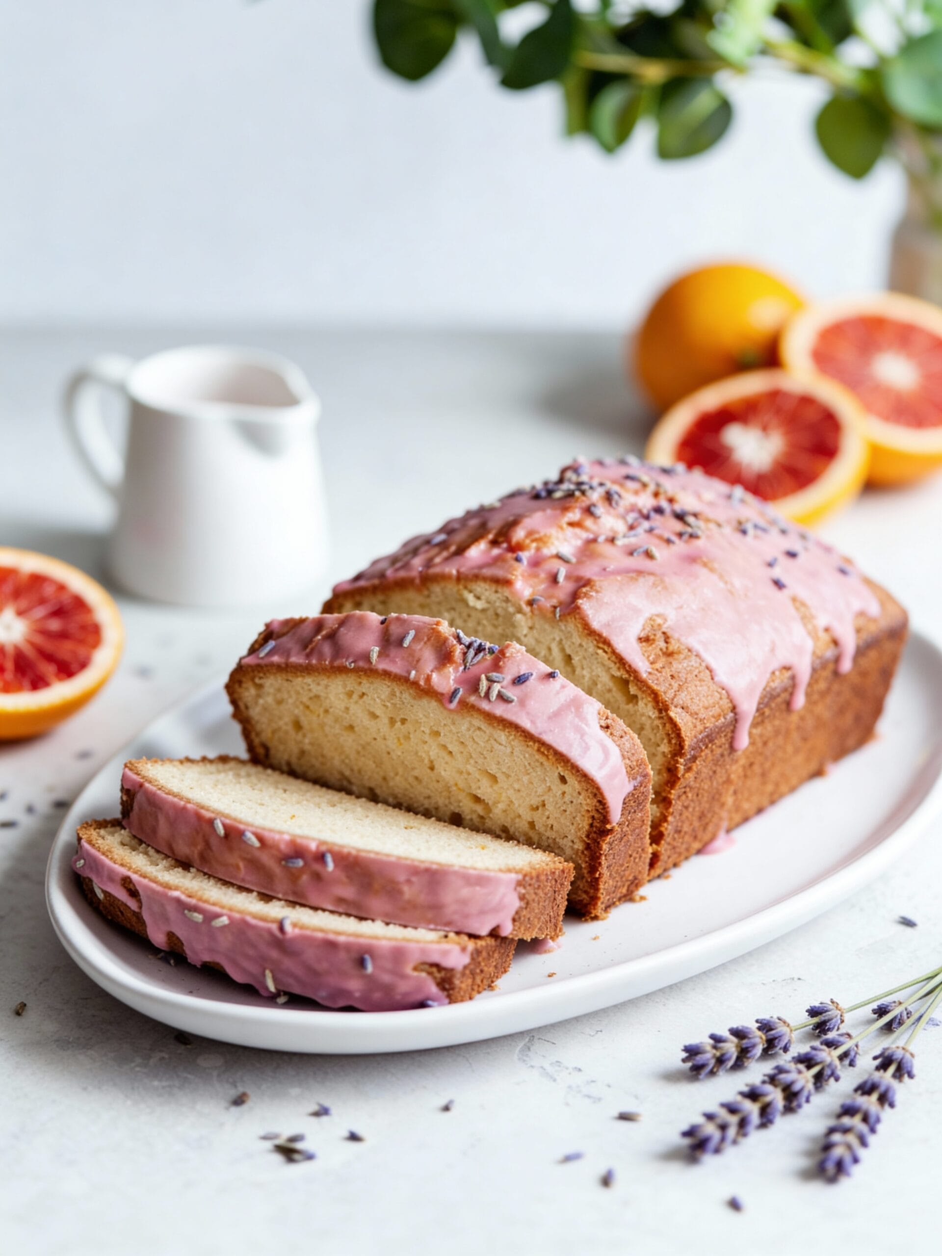 My Method for Glazed Blood Orange and Lavender Loaf