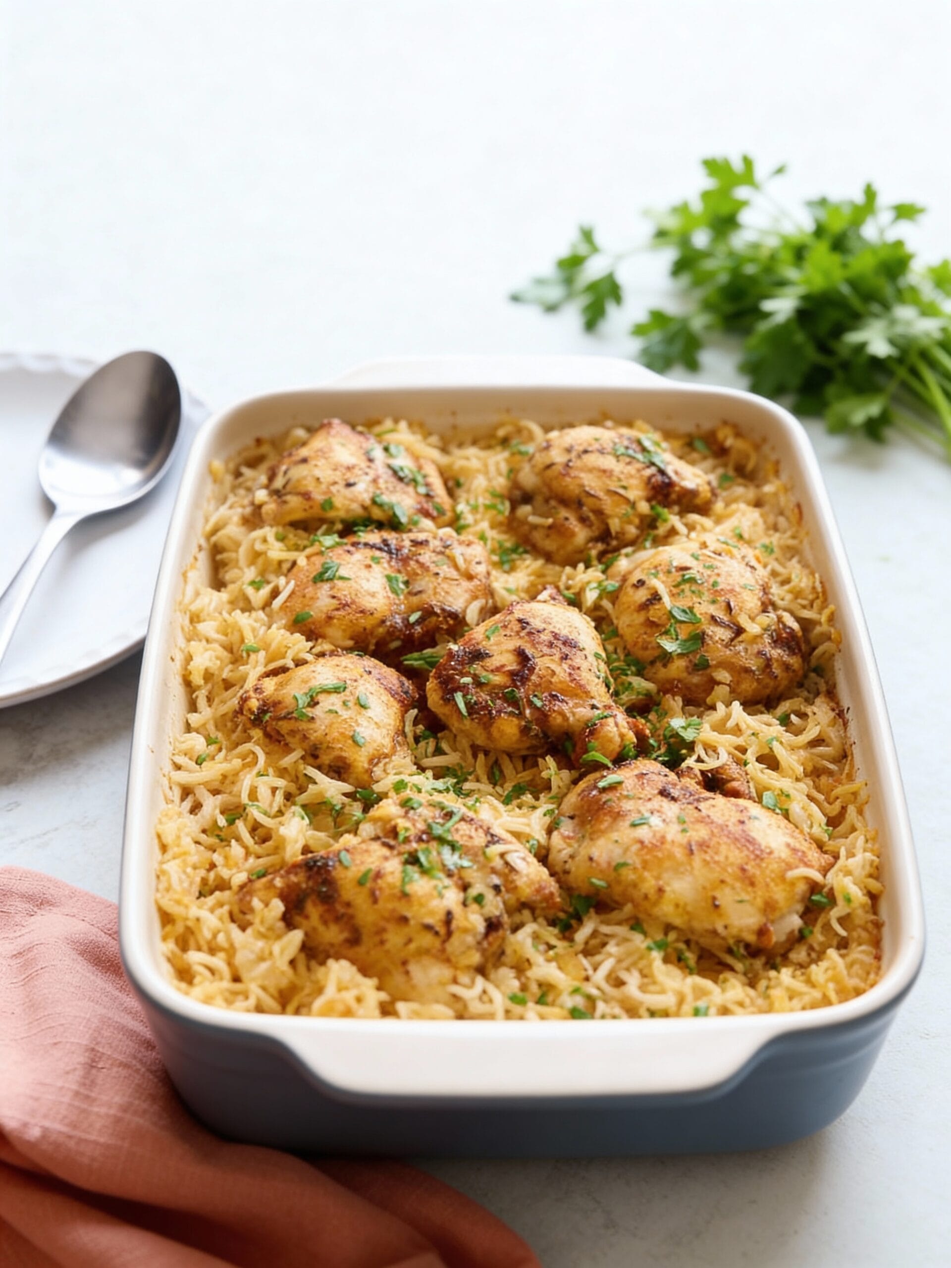 My Method for Oven Baked Rice Chicken