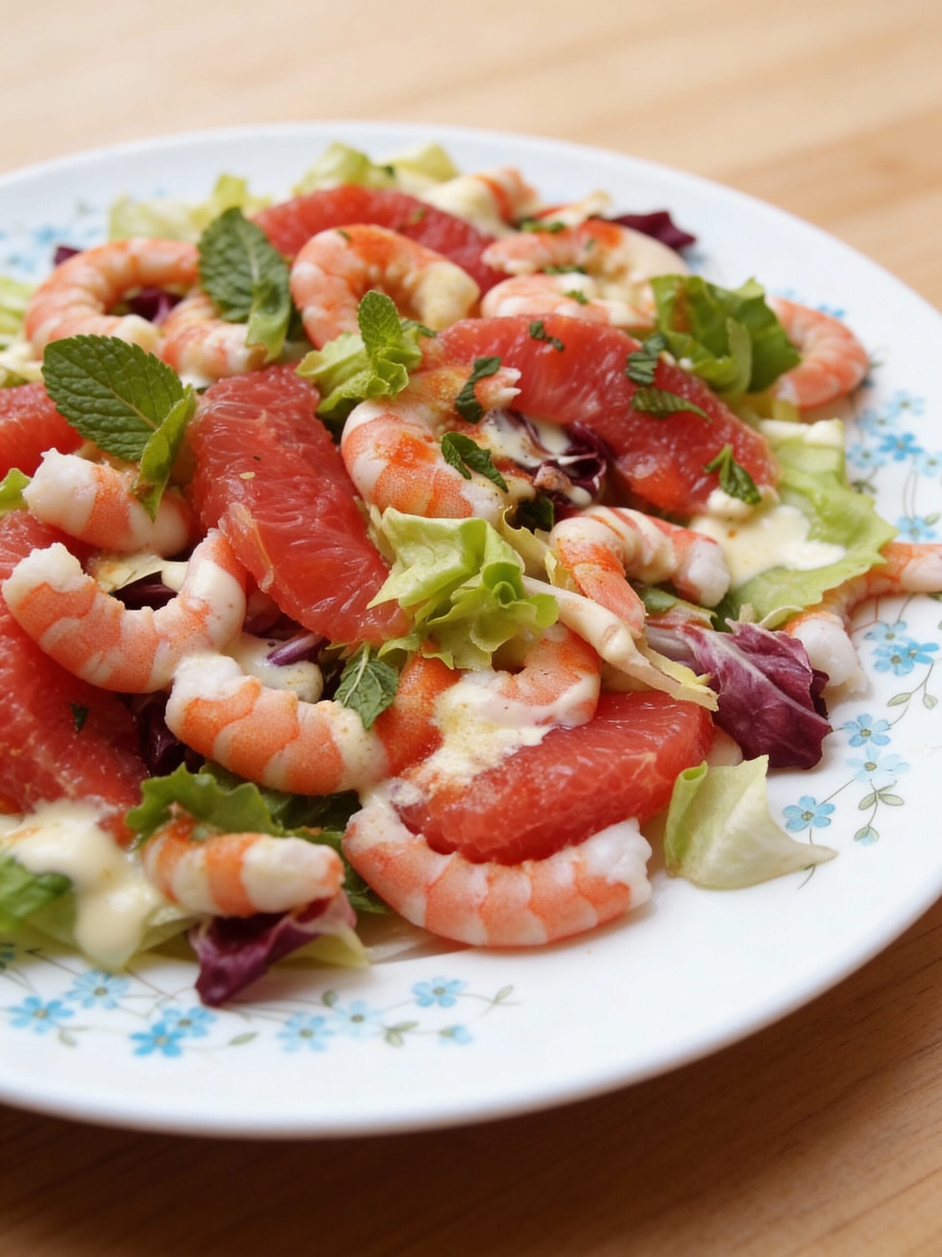 My Method for Pink Grapefruit Prawn Salad