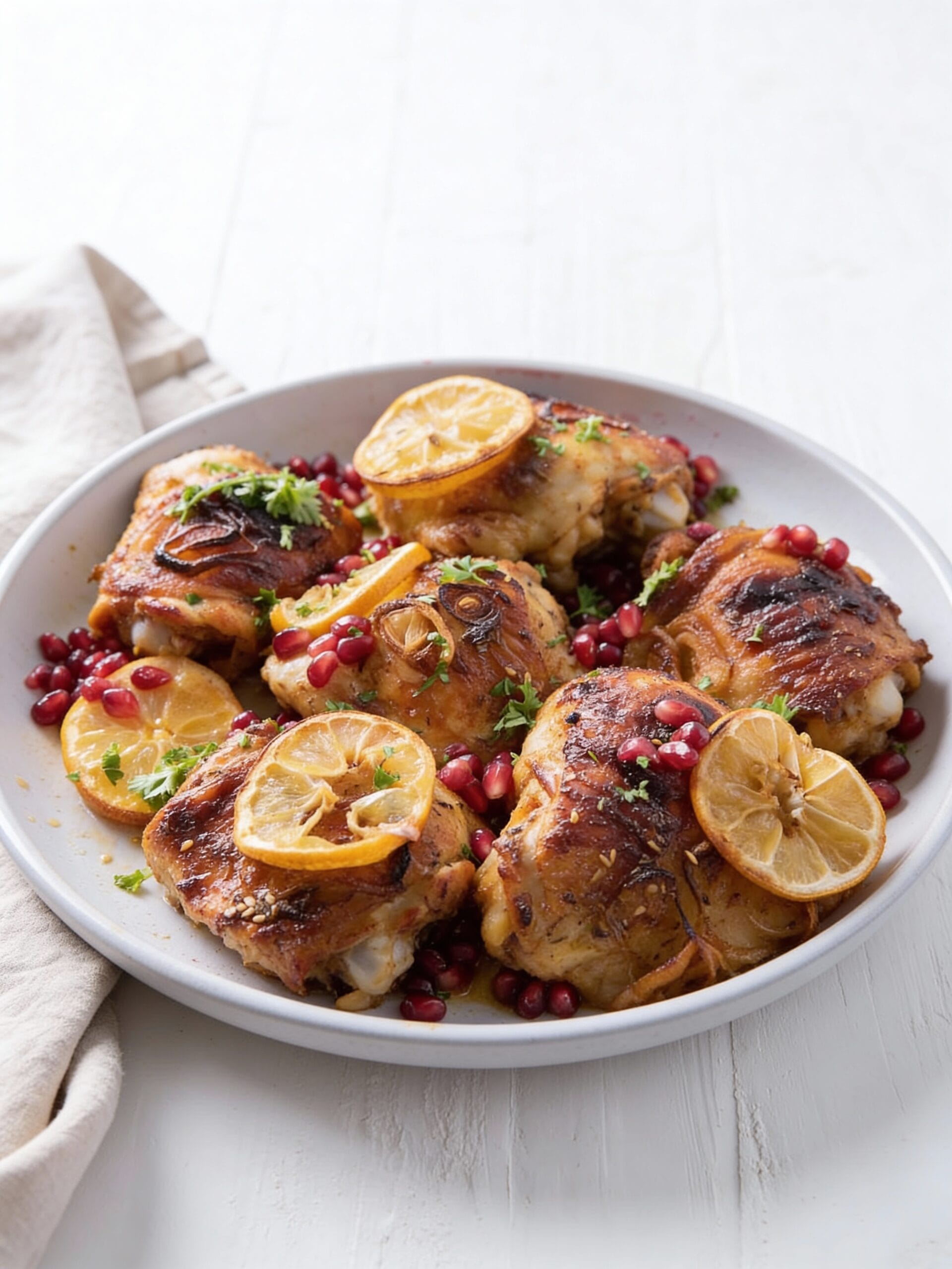 My Method for Pomegranate Roasted Chicken Thighs