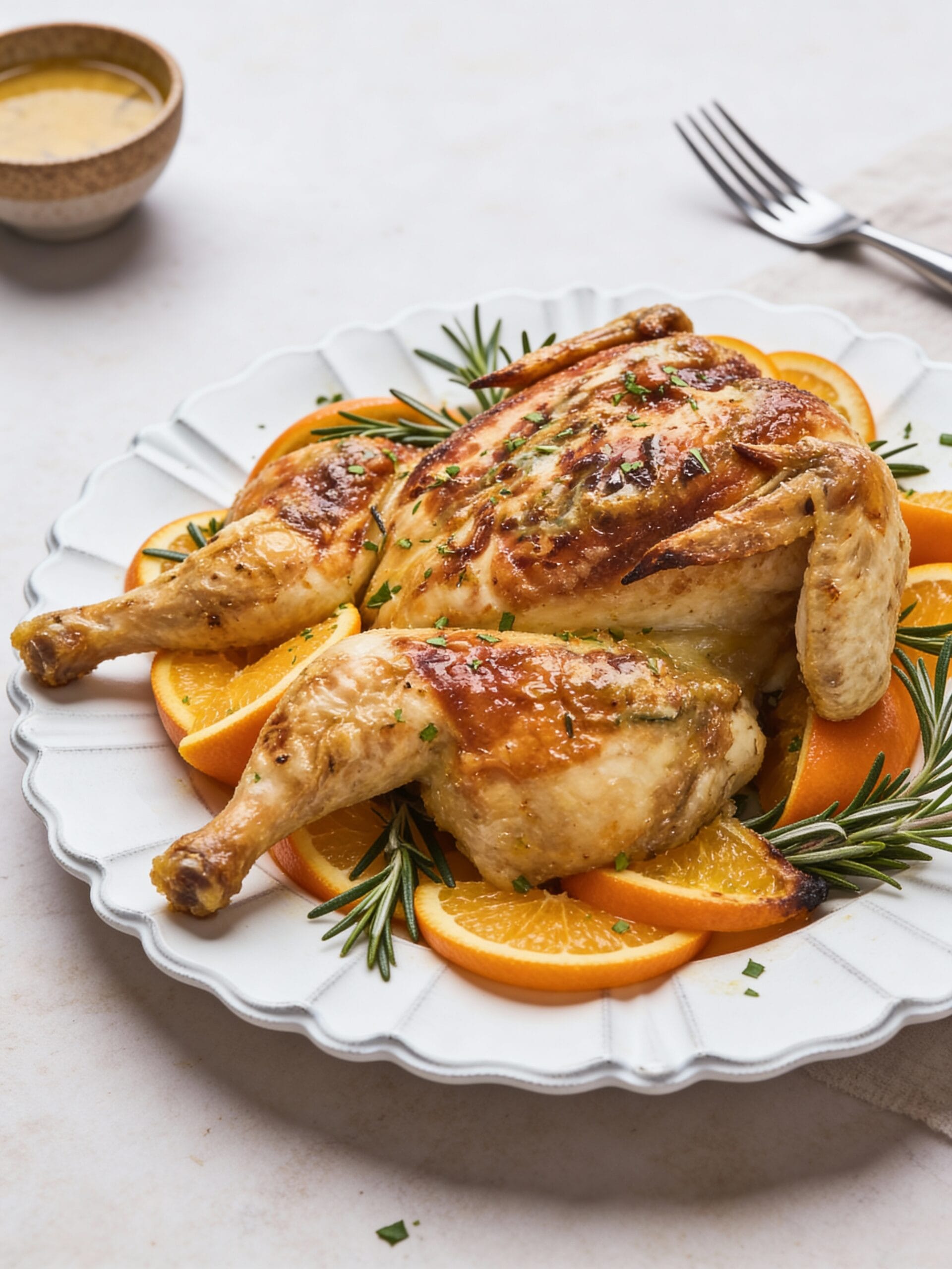 My Method for Rosemary Orange Spatchcock Chicken