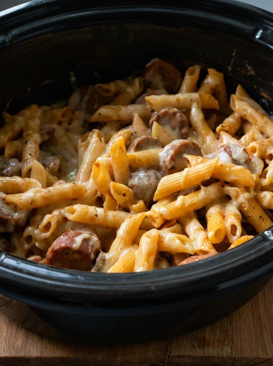 My Method for Slow Cooker Sausage Pasta
