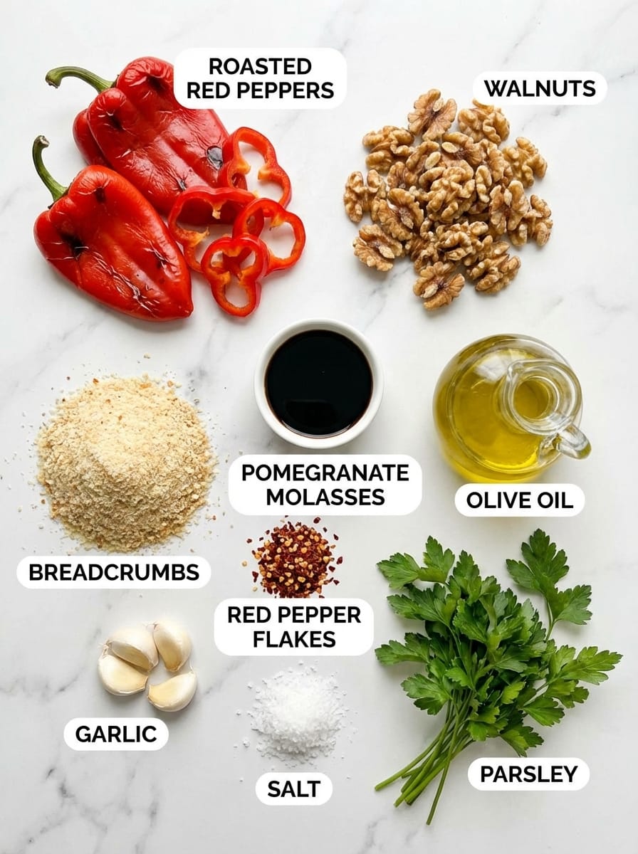 My Muhammara Shopping List