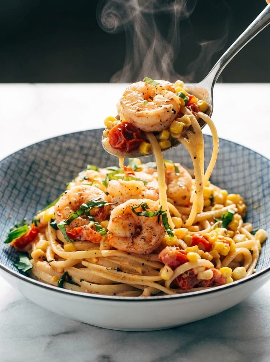 Cozy Shrimp Pasta with Corn Recipe My Shrimp Pasta with Corn Secrets