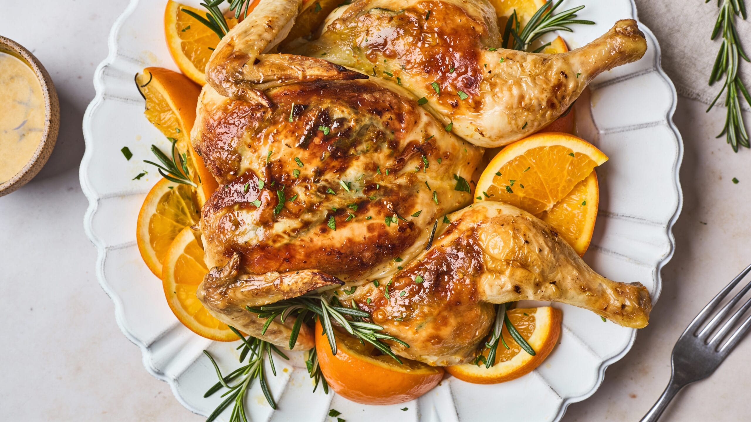 Rosemary Orange Spatchcock Chicken