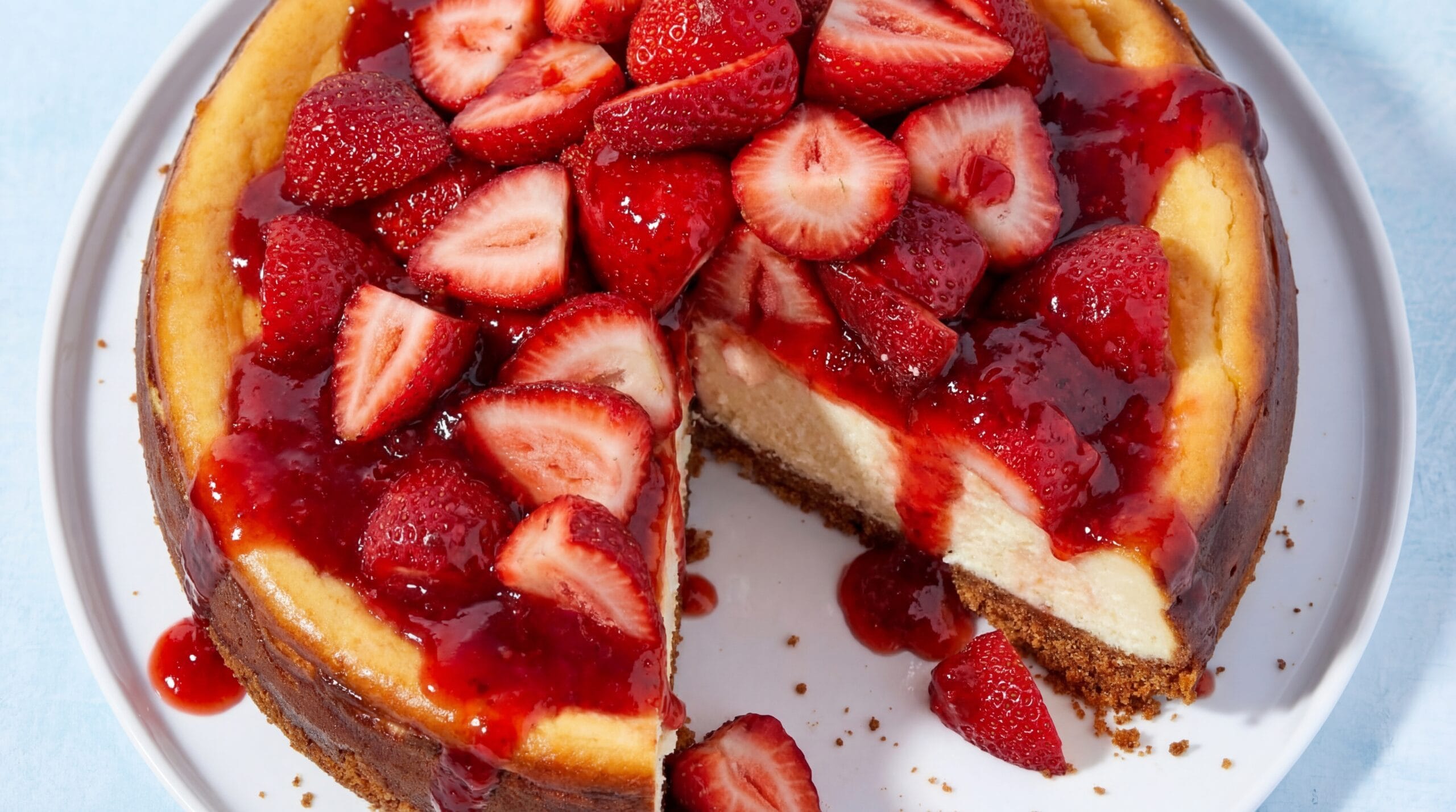 Strawberry Cheesecake Recipe - Featured Image
