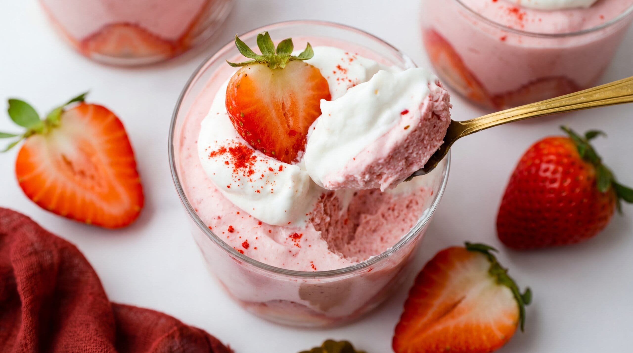 Strawberry Mousse Recipe - Featured Image