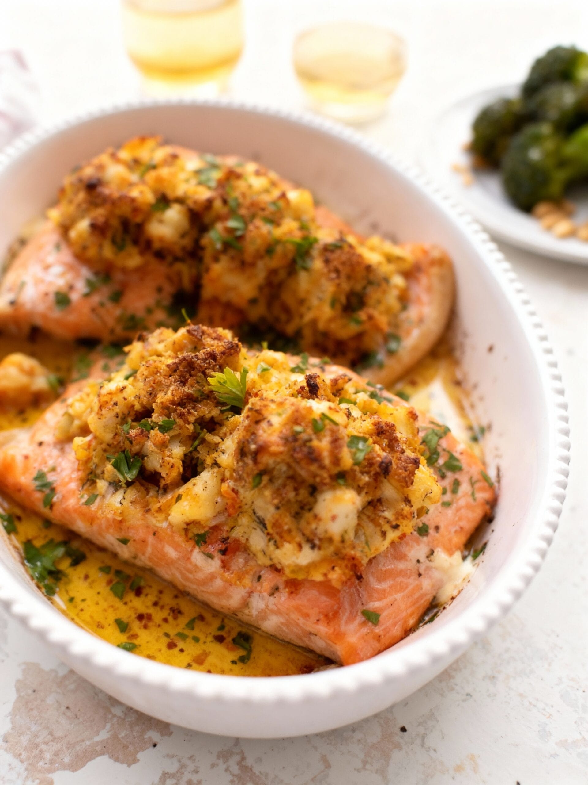 What Makes This Crab Topped Salmon So Special