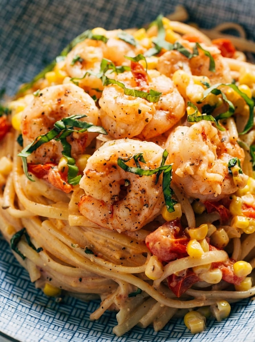 Cozy Shrimp Pasta with Corn Recipe What Makes This Shrimp Pasta with Corn So Special