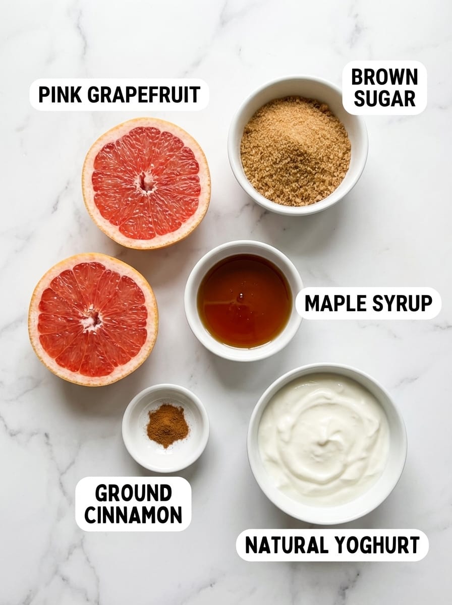 What You'll Need for Caramelised pink grapefruit