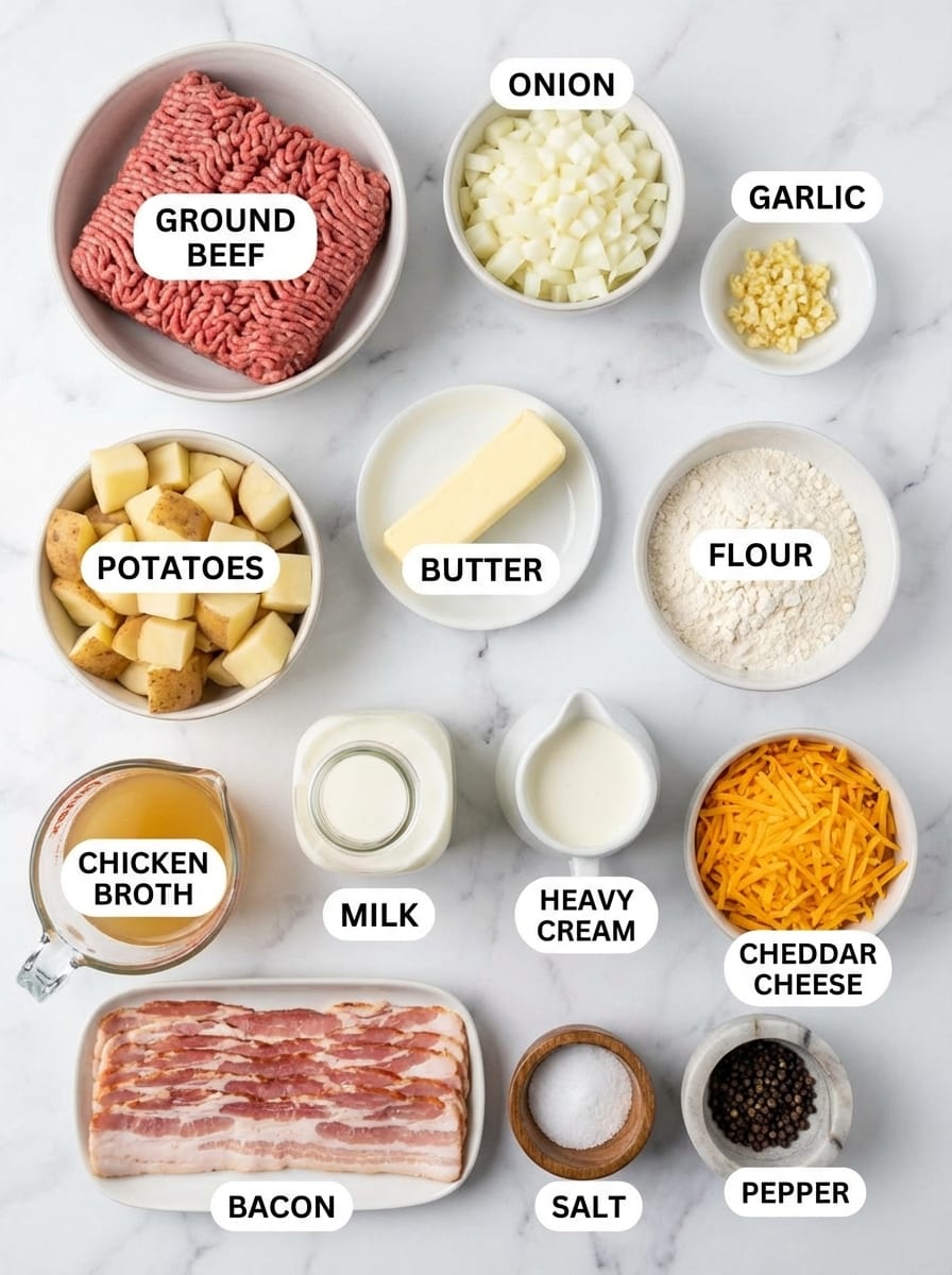 Hearty Cheeseburger Soup Recipe Your Cheeseburger Soup Shopping List