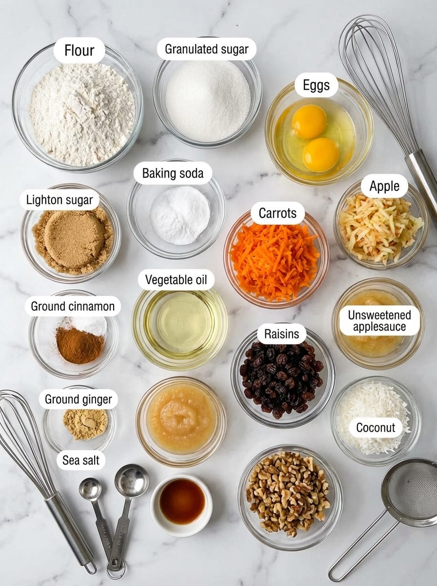 Your Morning Glory Muffins Shopping List