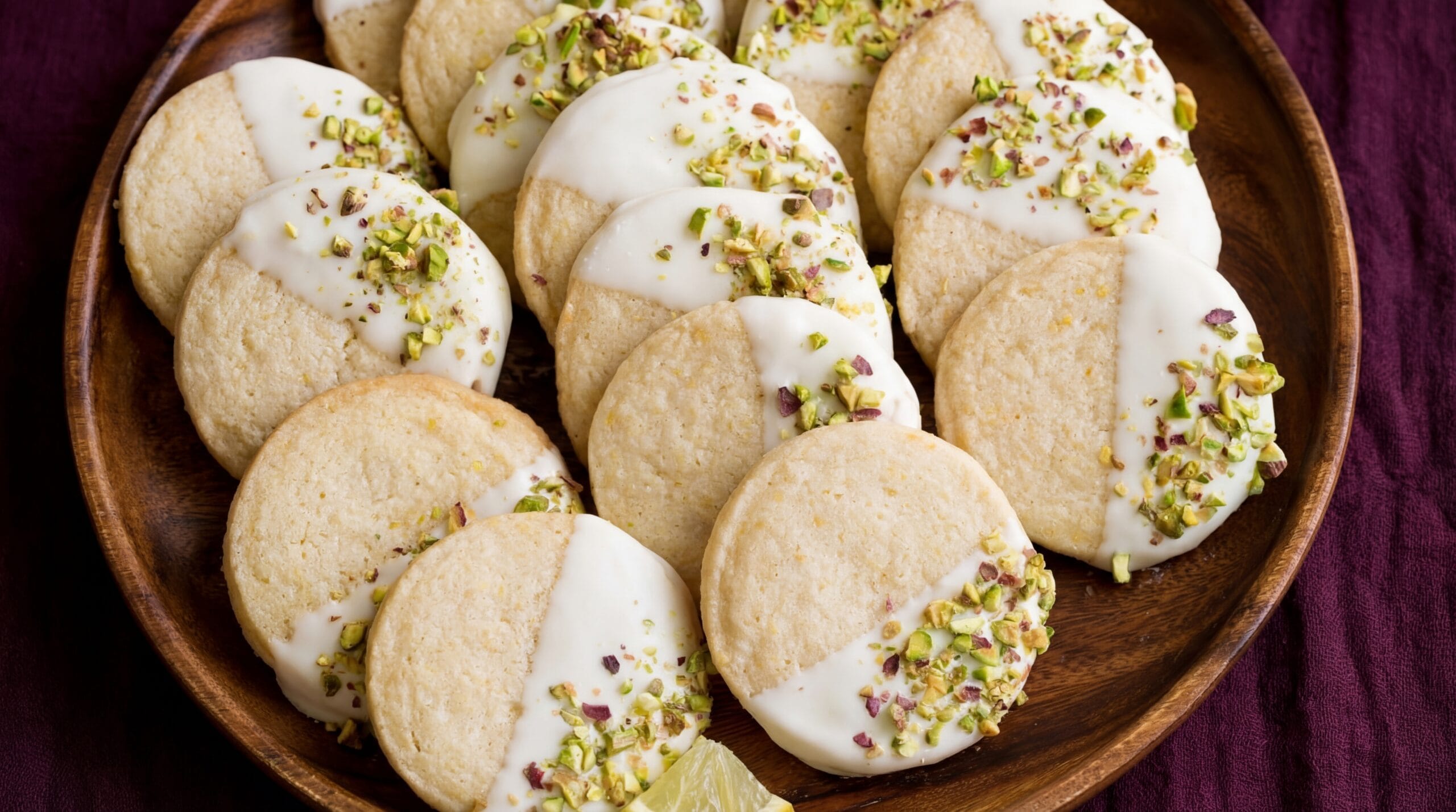 lemon shortbread Cookies Recipe - Featured Image