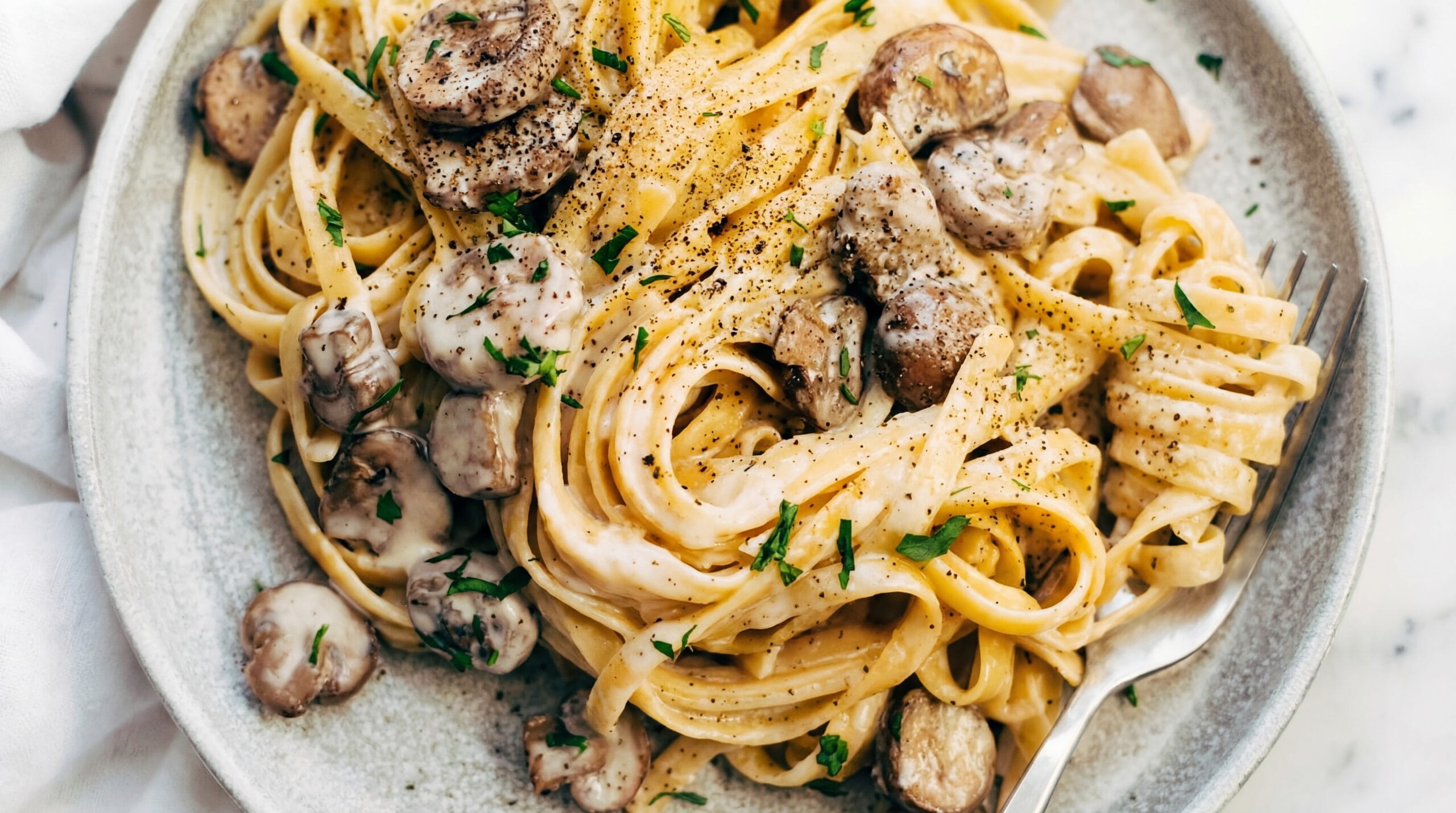 mushroom fettuccine