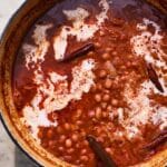 slow cooked coconut beans