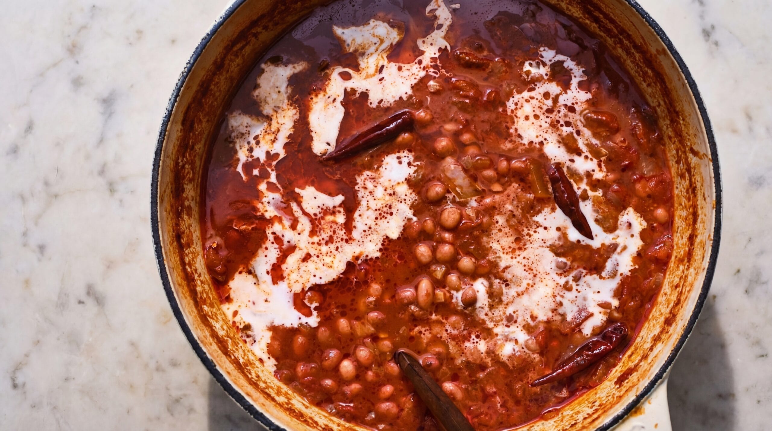 slow cooked coconut beans