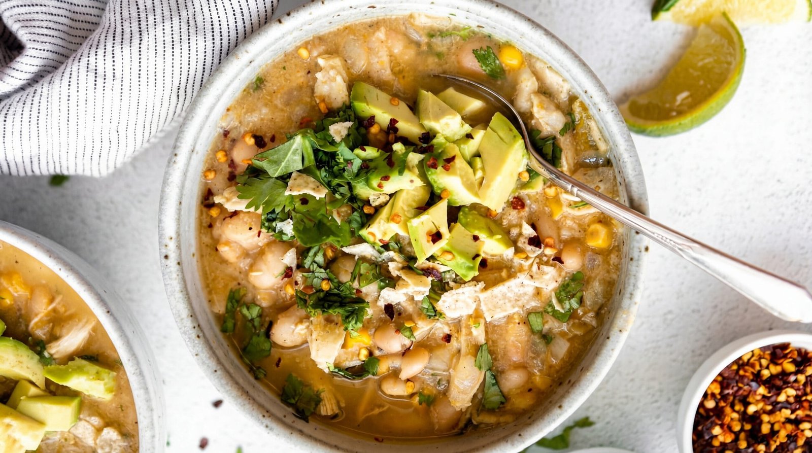 white chicken bean chili