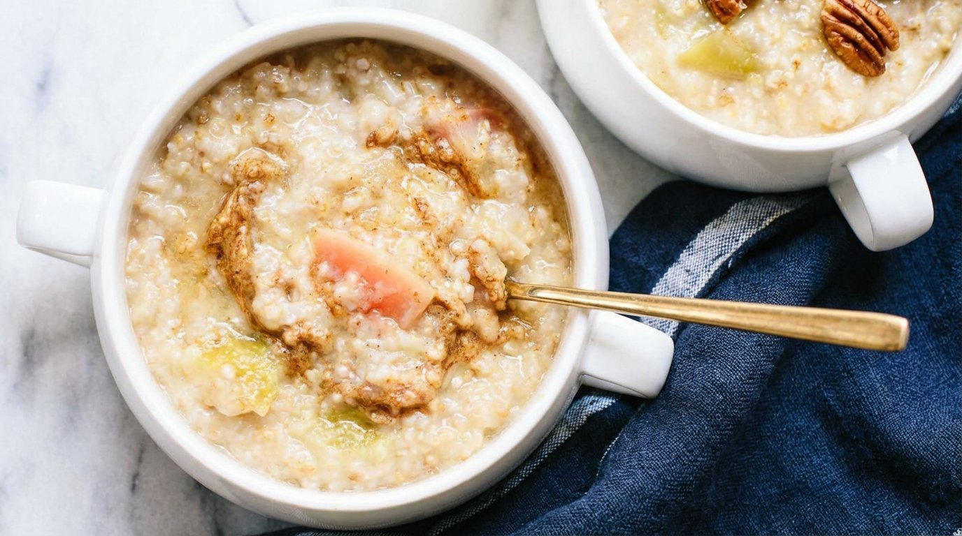 Savory Apple Steel-Cut Oatmeal Recipe