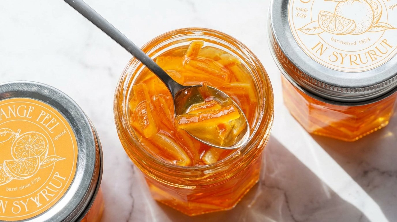 Candied Orange Peel in Syrup