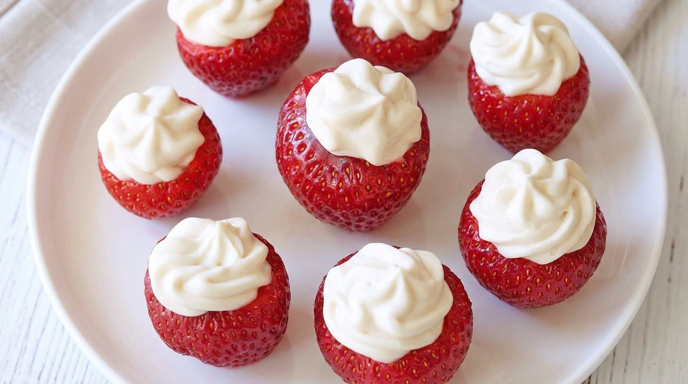 Quick Cheesecake-Stuffed Strawberries Recipe