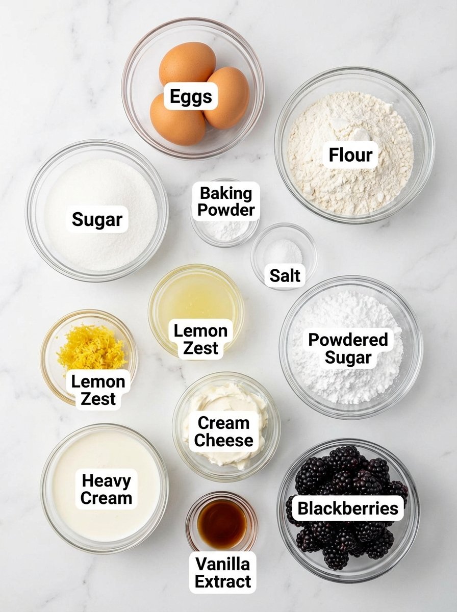 Everything You Need for Perfect Blackberry Lemon Cake Roll