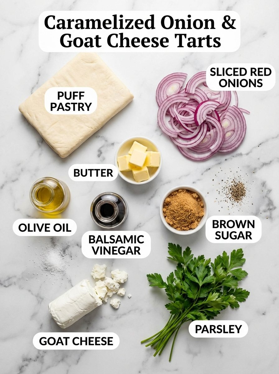 Everything You Need for Perfect Caramelized Onion & Goat Cheese Tarts