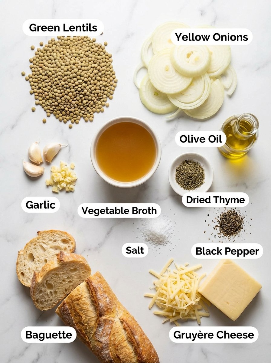 Everything You Need for Perfect Lentil French Onion Soup