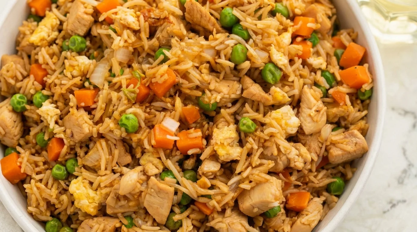 Garlic Butter Chicken Fried Rice