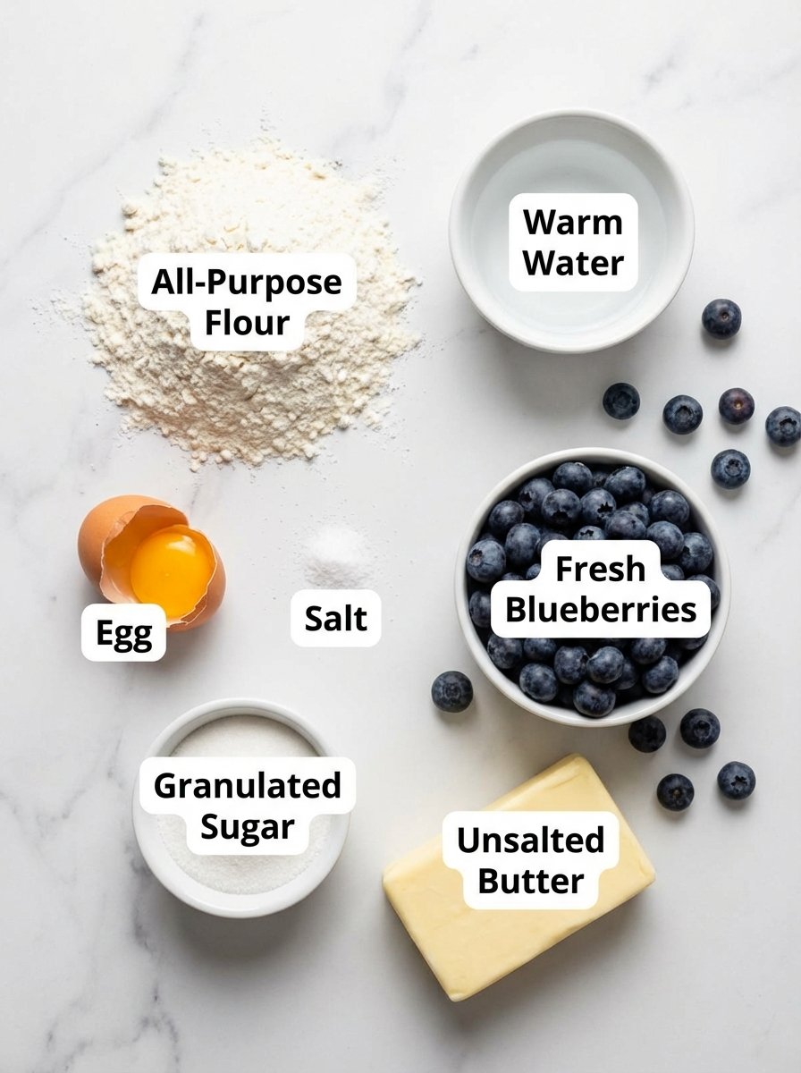 Gathering Your Blueberry Pierogi Ingredients