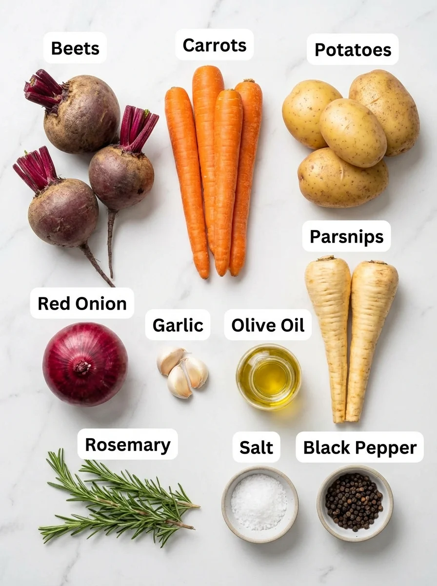 Ingredients You'll Need for Roasted Root Vegetables