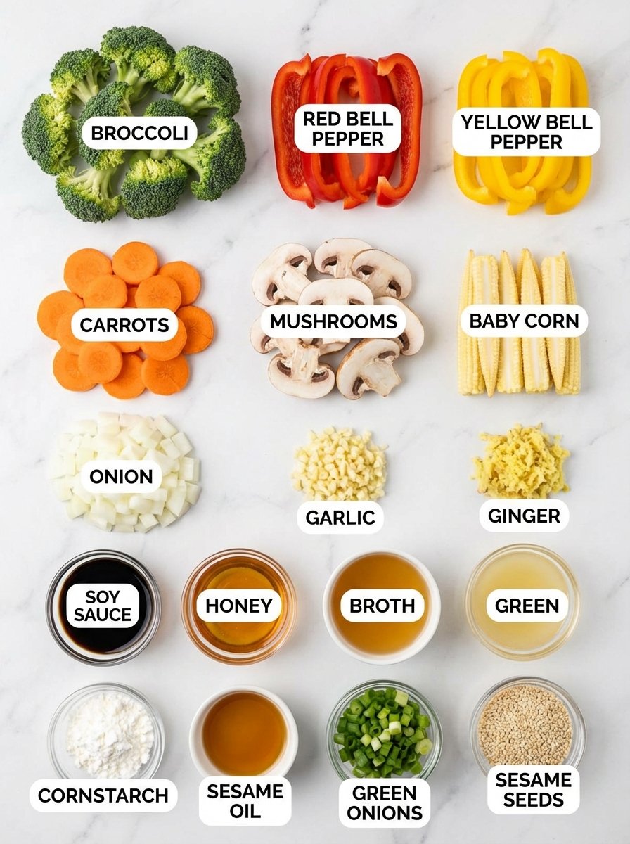 Ingredients for Perfect Vegetable Stir Fry