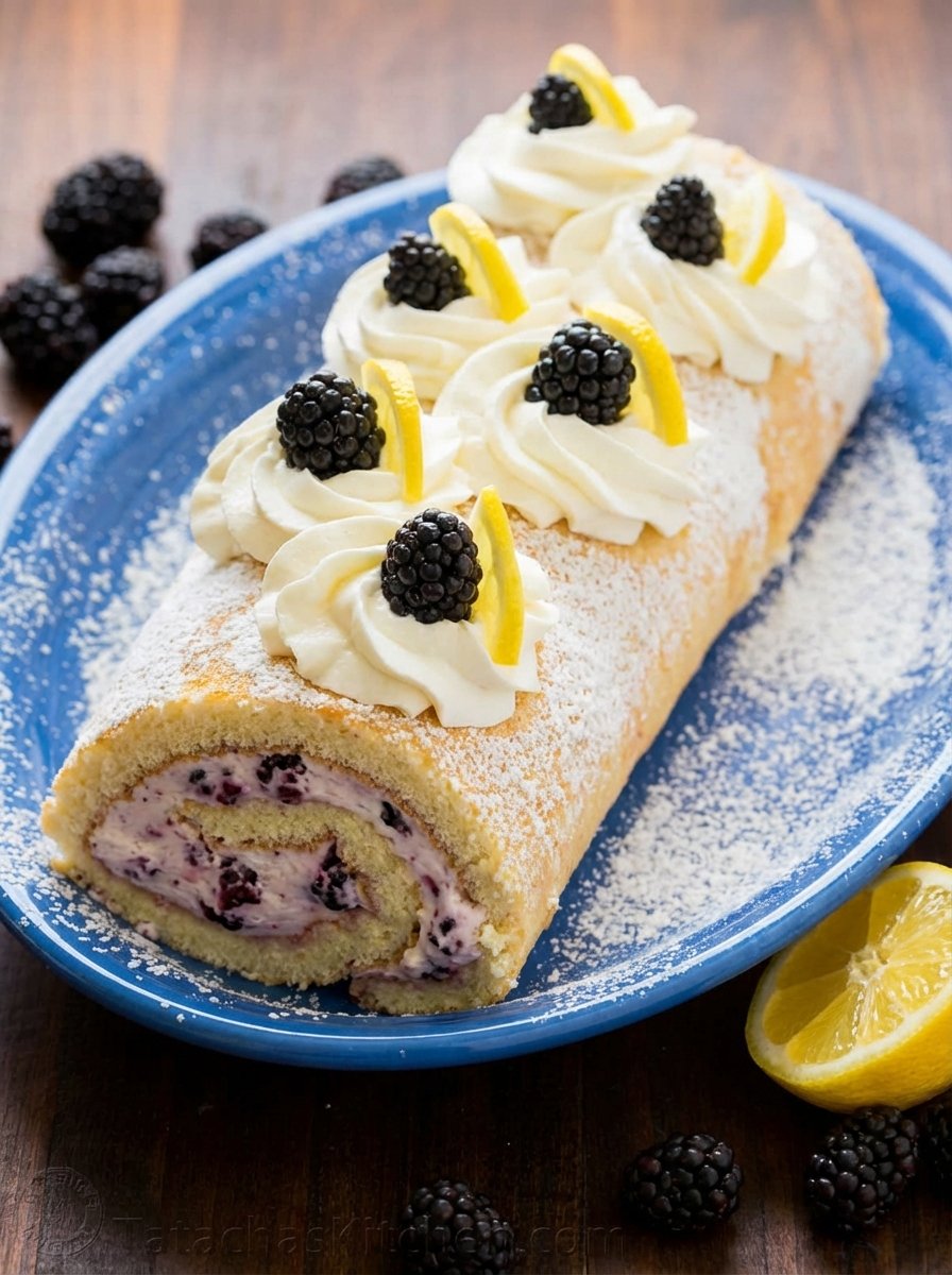 My Method for Blackberry Lemon Cake Roll